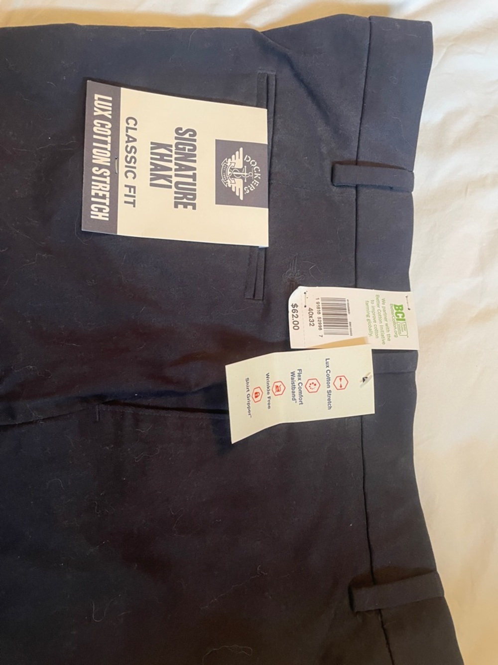 Dockers Classic Fit Khaki Pants in Navy Blue